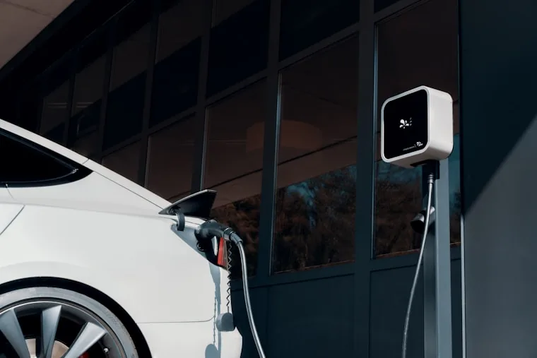 EV charging station kept clean and litter-free
