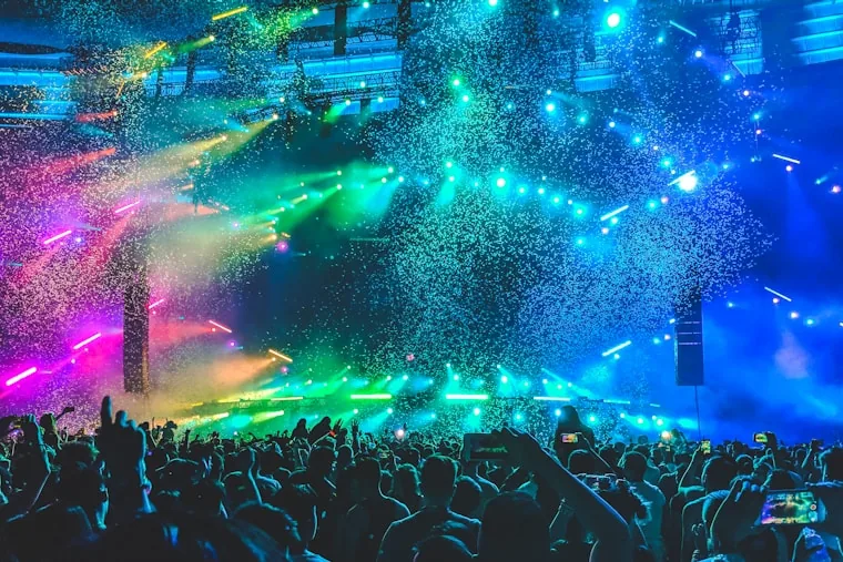 Crowd of people enjoying a live event